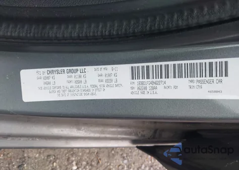 2011 Dodge Avenger Mainstreet z USA, uszkodzony, nr VIN 1B3BD1FG4BN622714